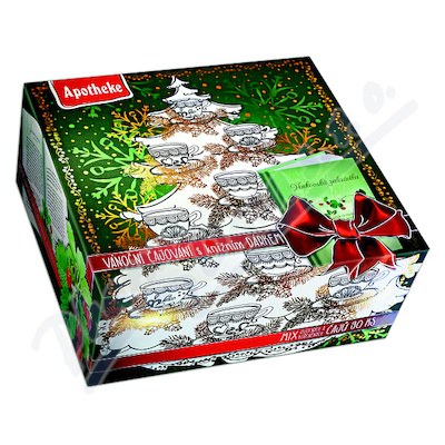 Apotheke kolekce prémiových čajů Vánoční+herbář—nálevové sáčky 90x2g