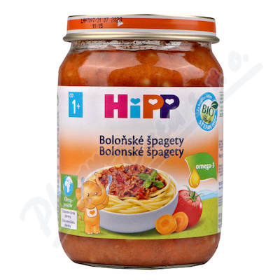 HiPP Dětské menu BIO Špagety v boloňské omáčce —250 g