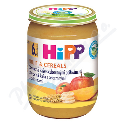 HiPP BIO Ovocná kaše s celozrnnými obilovinami —190 g
