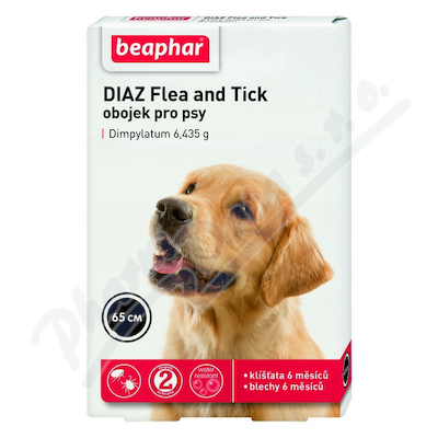 DIAZ Flea and Tick 6.435 g obojek pro psy 65 cm—