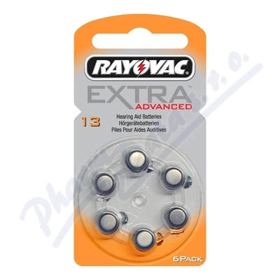 Baterie do naslouchadel Rayovac 13 / PR48 Extra—6 ks