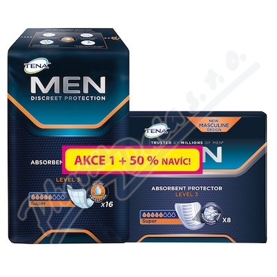 Inkontinenční vložky Tena Men Level 3 50% navíc—750862, 24 ks