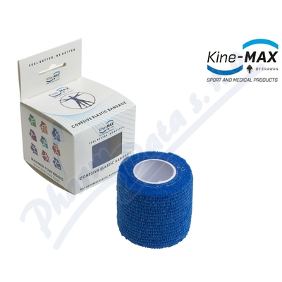 KineMAX Cohesive elastické samofixační obinadlo—Modré 2,5cmx4,5m
