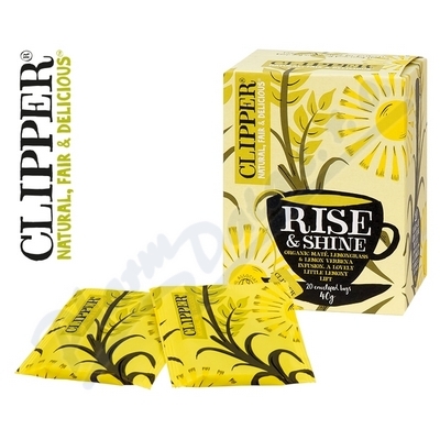 Čaj Clipper Rise&Shine Cesmína citronová tráva—Lemon, 20x2g