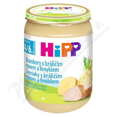 HIPP Baby Brambory s králičím masem a fenyklem—190 g