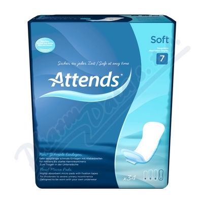 Absorpční pleny Attends Soft 7—savost 1499 ml, 34ks