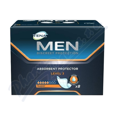 Inkontinenční vložky pro muže Tena Men Level 3—750856, 8 ks