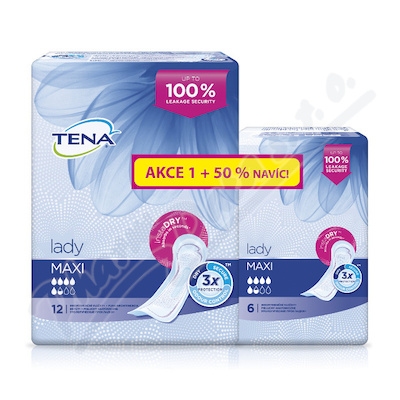 Inkontinenční vložky Tena Lady Maxi 50% navíc —760960,18 ks