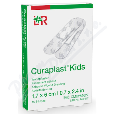 Nápl ast Curaplast Kids pro děti ster. 1.7x6cm—15 ks