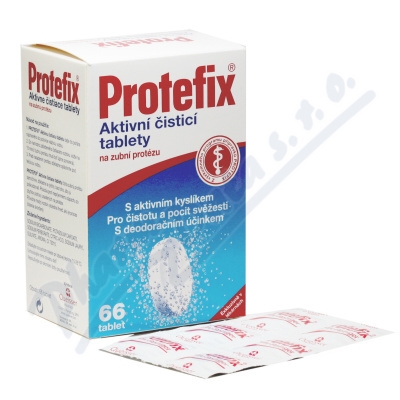 Protefix Aktivní čistící tab.na zubní protézu—66 tablet