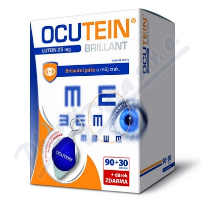 Ocutein Brillant Lutein 25mg DaVinci Academia—90+30 tobolek, dárek