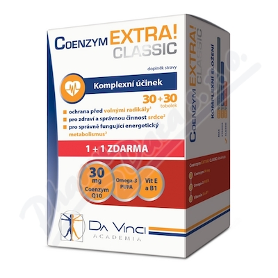 Da Vinci Academia Coenzym EXTRA! Classic 30mg—30+30 tobolek