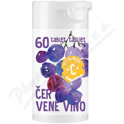 C-Vitamin 200mg -  Červené víno se sukralózou—60 tablet