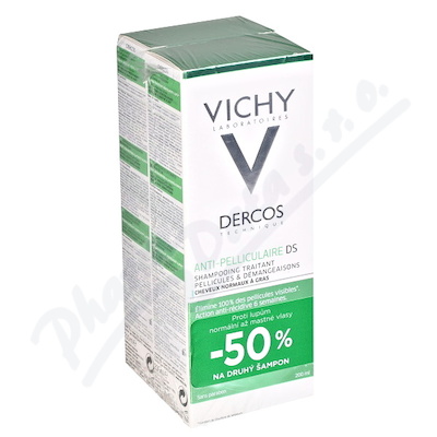Vichy Dercos šampon na lupy pro mastné vlasy —2x 200 ml