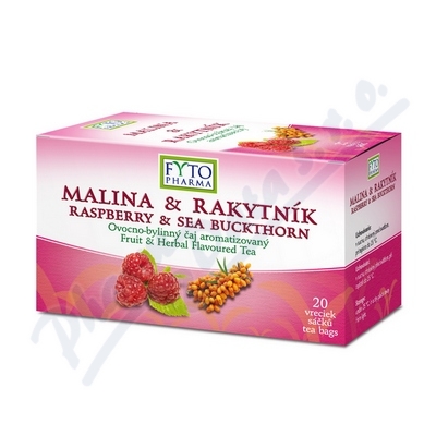 Fytopharma Ovocno-bylinný čaj Malina+Rakytník—20x2 g