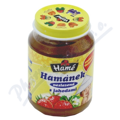 Hamánek kojenecká výživa s jahodami neslazená—180 g
