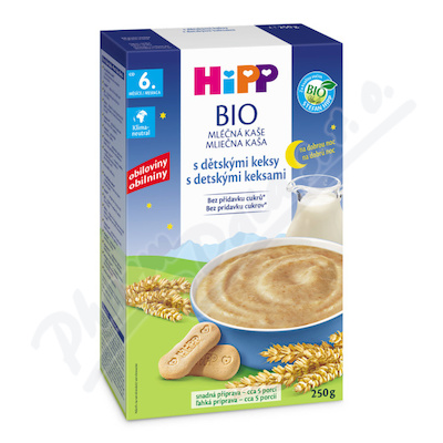 HiPP Mléčná kaše na noc BIO s dětskými keksy —250 g