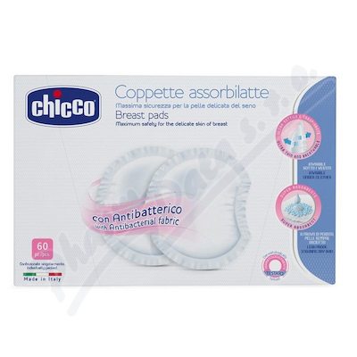 Chicco tampony do podprsenky antibakteriální —60 ks