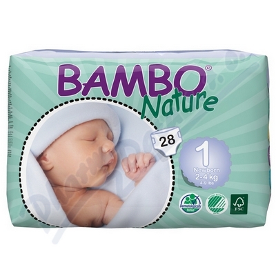 Plenkové kalhotky Bambo Nature New Born—2-4kg, 28ks