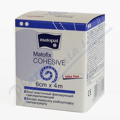 Matofix Cohesive 6cm x 4m el.kompres.obinadlo