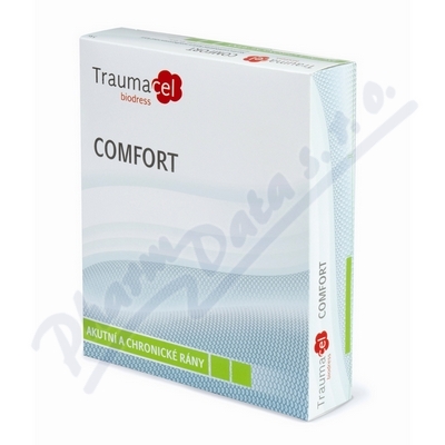 Traumacel Biodress Comfort Krytí neadherentní—účinná plocha 10x10cm, vstřebatalné proteázy remodelující, 5ks