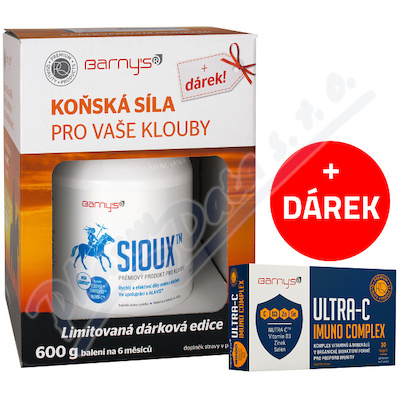 Barny´s Sioux 600g+dárek Ultra-C Imuno Comp —30 tobolek