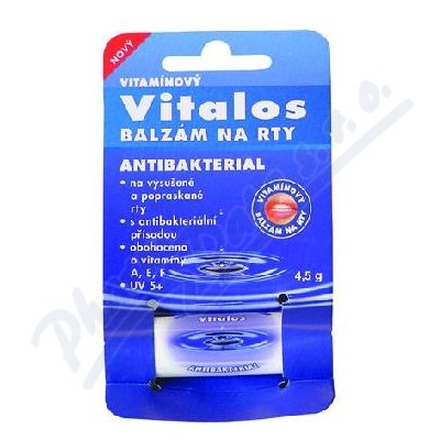 Balzám na rty Vitamínový UV+15 Antibakterial—4,5 g