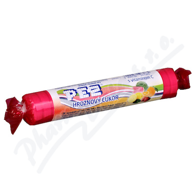 PEZ Hroznový cukr Tutti Frutti s vitamínem C—39 g