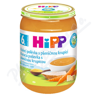 HIPP BIO Kuřecí polévka s pšeničnou krupicí —190 g