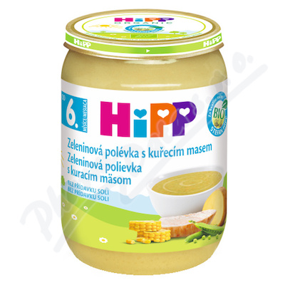 HiPP BIO Zeleninová polévka s kuřecím masem —190 g