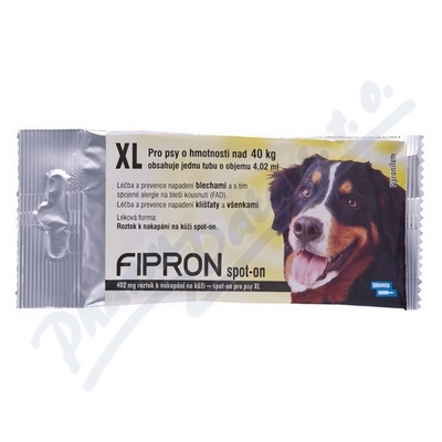 FIPRON k nakapání na kůži-spot-on pro psy XL—402 mg
