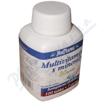 MedPharma Multivitamín s minerály 30 složek—107 tablet