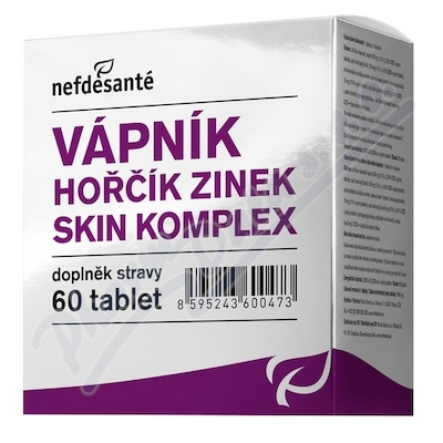 nefdesanté Vápník Hořčík Zinek Skin komplex—60 tobolek