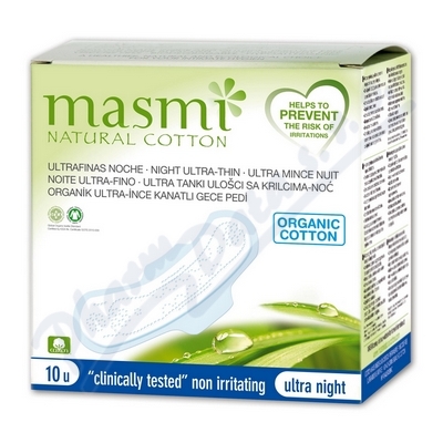 Vožky Masmi ultra night z organické bavlny —10 ks