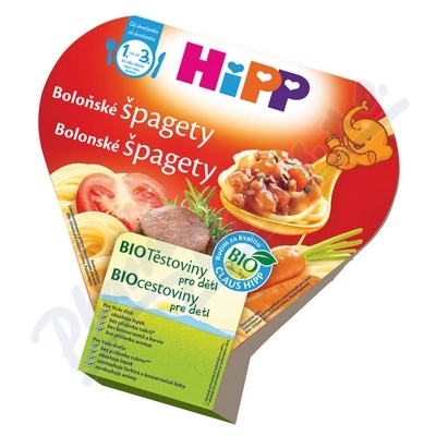 HiPP Dětské těstoviny BIO Boloňské špagety —250 g