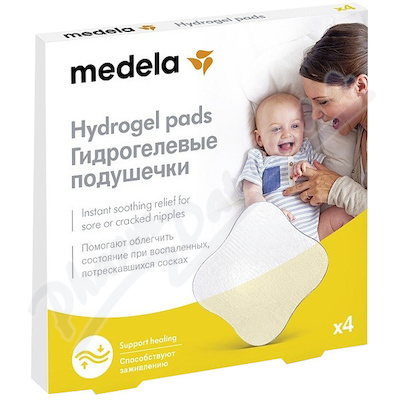 MEDELA Polštářky hydrogelové hojicí ragády —4 ks