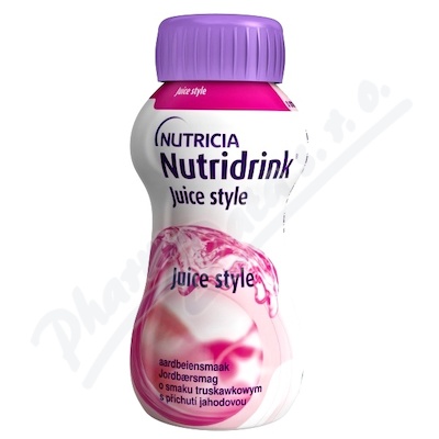 Nutridrink Juice Style S příchutí jahodobou—4x200 ml