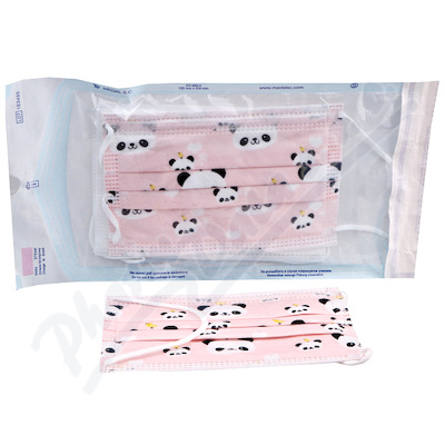 Steriwund Ústenka dětská růžová s gumičkami—5 ks