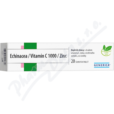Generica Echinacea / Vitamin C 1000 / Zinc—20 šumivých tablet
