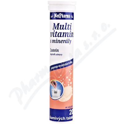 MedPharma Multivitamín s minerály + lutein—20 šumivých tablet