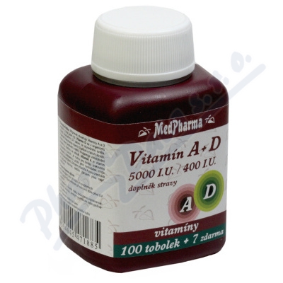 MedPharma Vitamín A+D (5000 I.U./400 I.U.)—107 tobolek