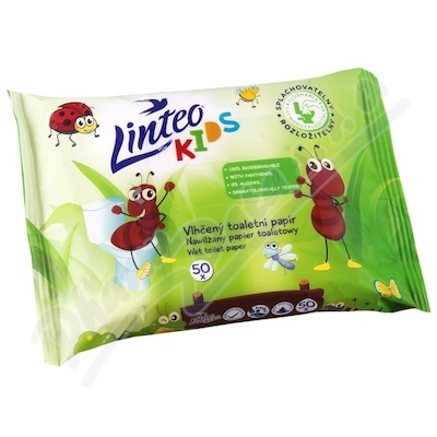 Toaletní papír Linteo Kids vlhčený - náplň—60 ks