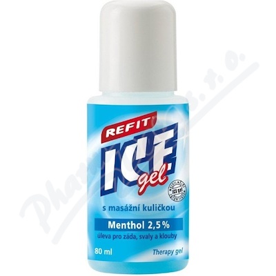 Refit Ice gel roll-on Menthol 2.5% na záda—80 ml