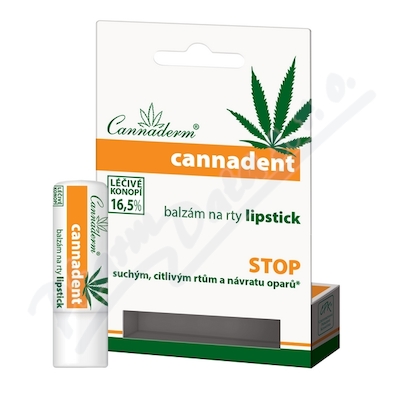 Cannaderm Cannadent Oparcann balzám na rty—4,5 g