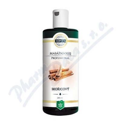 Topvet Profesisonal Skořicový masážní olej—200 ml