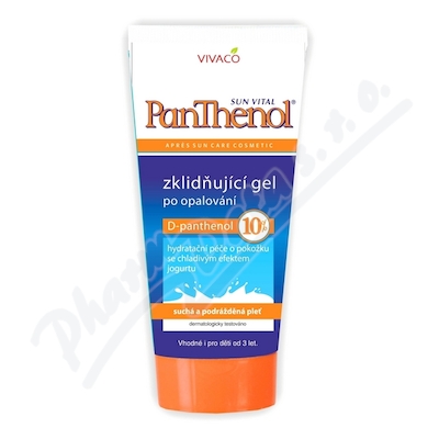 Panthenol 10% zklidňující gel po opalování—200 ml