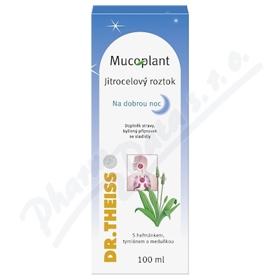 Mucoplant Jitrocelový sirup na dobrou noc —123 g