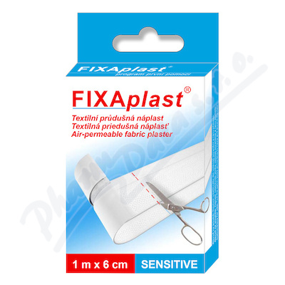 Náplast Fixaplast Sensitive neděl.s polšt.—1 m x 6 cm