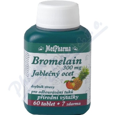 MedPharma Bromelain+jablečný ocet+lecitin—67 tablet