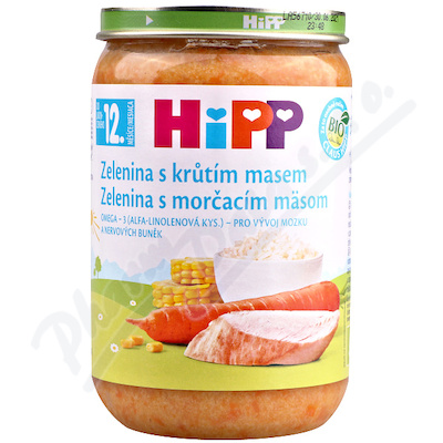 HiPP BIO Jemná zelenina s krocaním masem —220 g